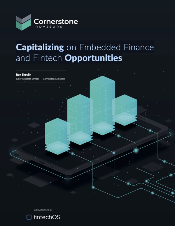 Capitalizing on embedded finance and fintech opportunities Fintechos whitepaper front page