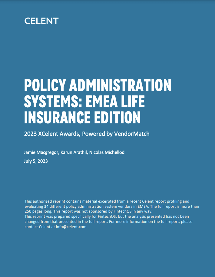 Celent policy administration systems whitepaper frontpage